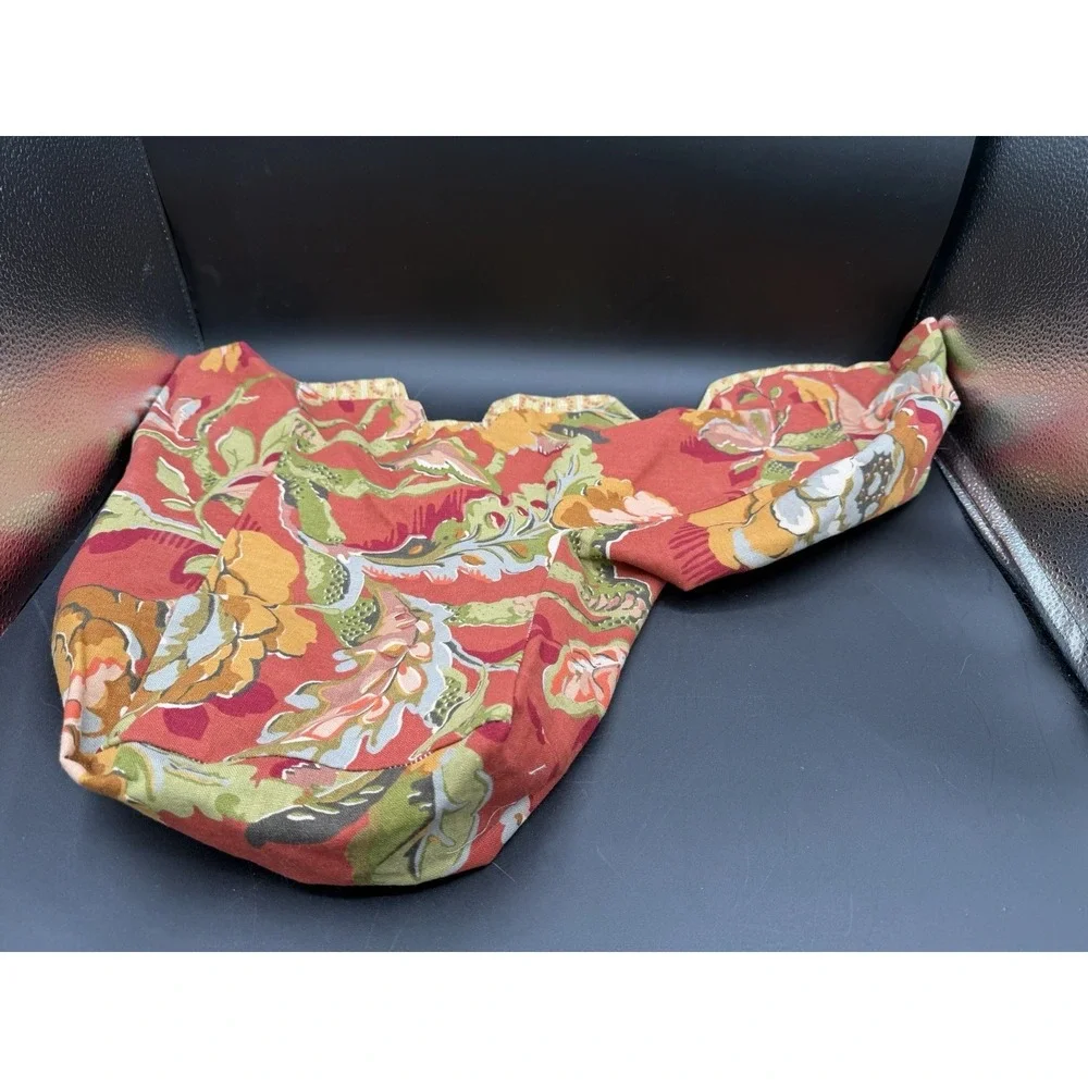 🧺Handmade Reversible Longaberger Odds & Ends/Stair Step Basket Liner–Red-New